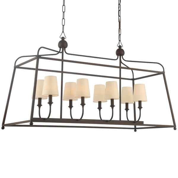 8 Light Dark Bronze Modern Chandelier C1932249DB Gallery Home