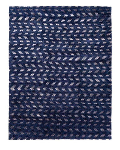 Handknotted Chevron Rug Area Rug 8 X 10 - J10-IN-402-8X10