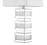ZC121-ML9312 - Regency Decor: Sparkle Collection 1-Light Silver Finish Table Lamp