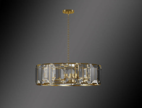 Luxe Crystal Chandelier Collection Vintage Rustic Lighting W 31" H 23" - G7-CG/4600/7