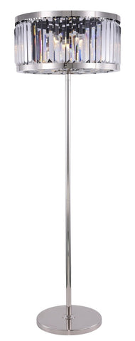 ZC121-1233FL25PN/RC - Urban Classic: Chelsea 6 light Polished nickel Floor Lamp Clear Royal Cut Crystal