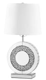 ZC121-ML9307 - Regency Decor: Sparkle Collection 1-Light Silver Finish Table Lamp