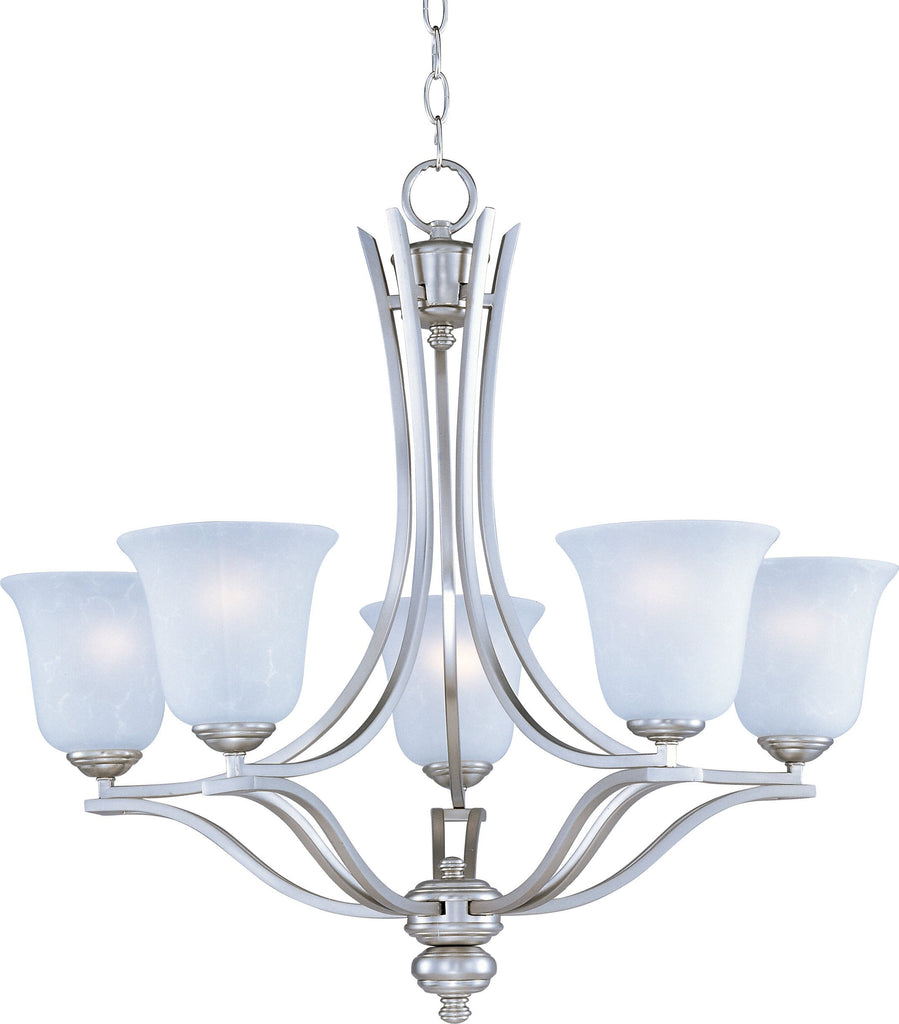 Madera 5-Light Chandelier Satin Silver - C157-10175ICSS