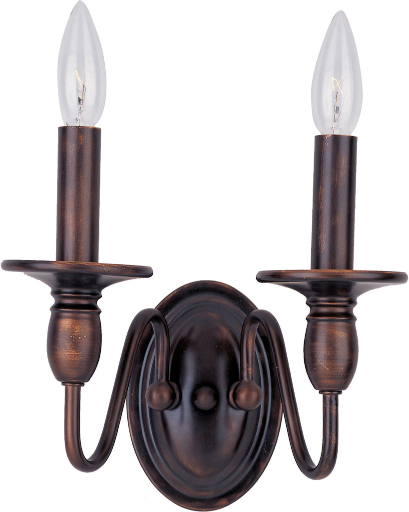 Towne 2-Light Wall Sconce Oil Rubbed Bronze - C157-11032OI