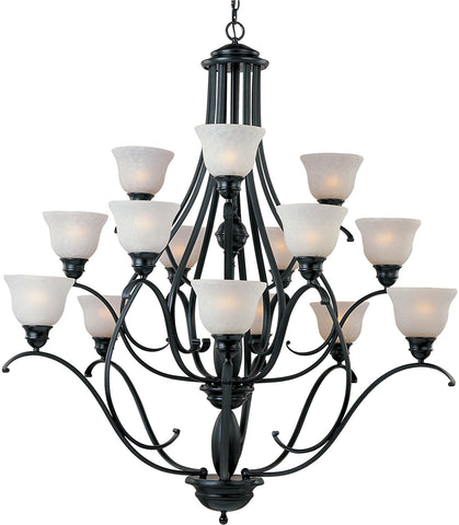 Linda 15-Light Chandelier Black - C157-11809ICBK