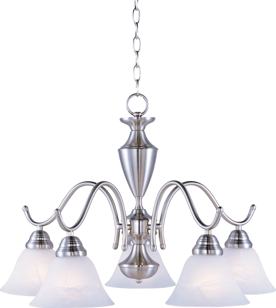 Newport 5-Light Chandelier Satin Nickel - C157-12062MRSN