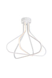 ZC121-5105F26WH - Regency Lighting: Dahlia 3 light in White Flush mount