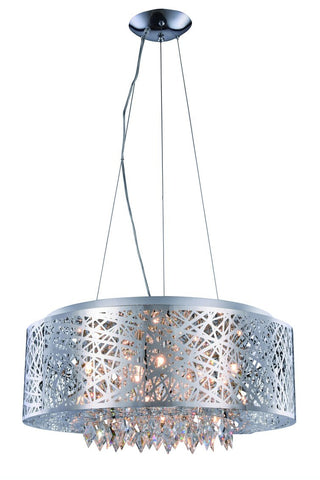 ZC121-2113DF24C/RC - Regency Lighting: Finley 9 light Chrome Pendant/Flush Mount Clear Royal Cut Crystal