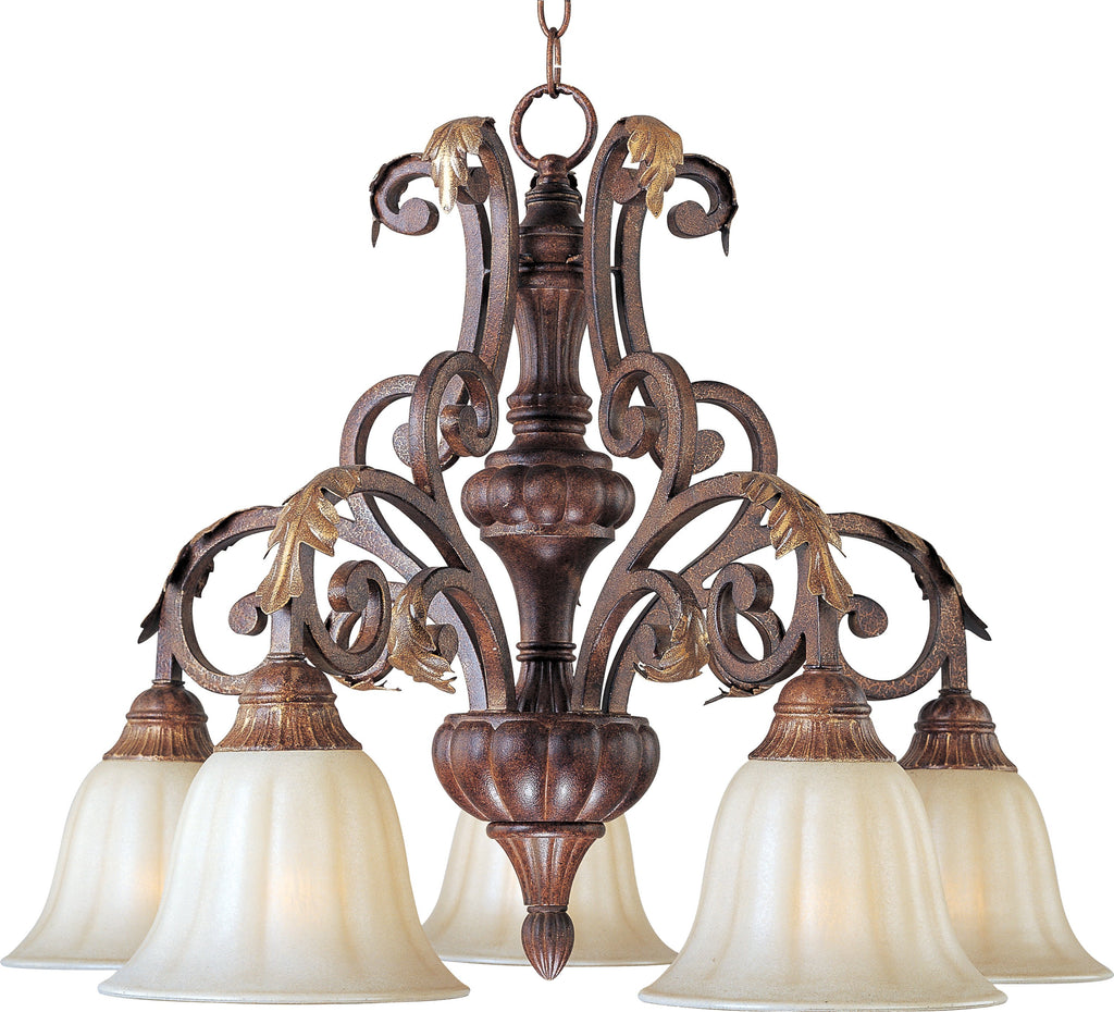 Augusta 5-Light Chandelier Auburn Florentine - C157-13564CFAF