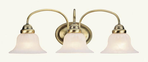 Livex Edgemont 3 Light Antique Brass Bath Light - C185-1533-01