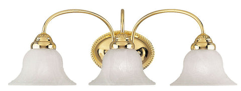 Livex Edgemont 3 Light Polished Brass Bath Light - C185-1533-02