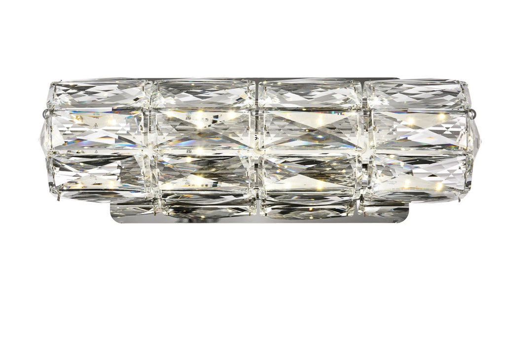 ZC121-3501W12C - Regency Lighting: Valetta Integrated LED chip light Chrome Wall Sconce Clear Royal Cut Crystal