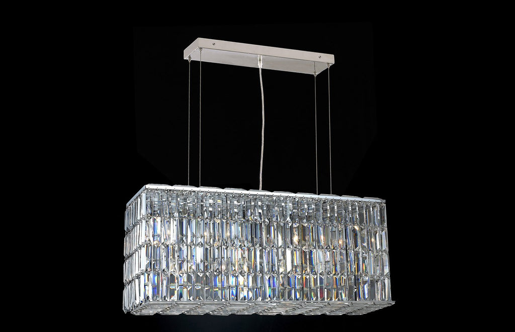 C121-2018D32C/EC - Regency Lighting: Maxime 8 light Chrome Chandelier Clear Elegant Cut Crystal