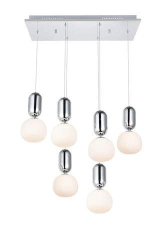 ZC121-5107D6C - Regency Lighting: Lea 6 light in Chrome Pendant