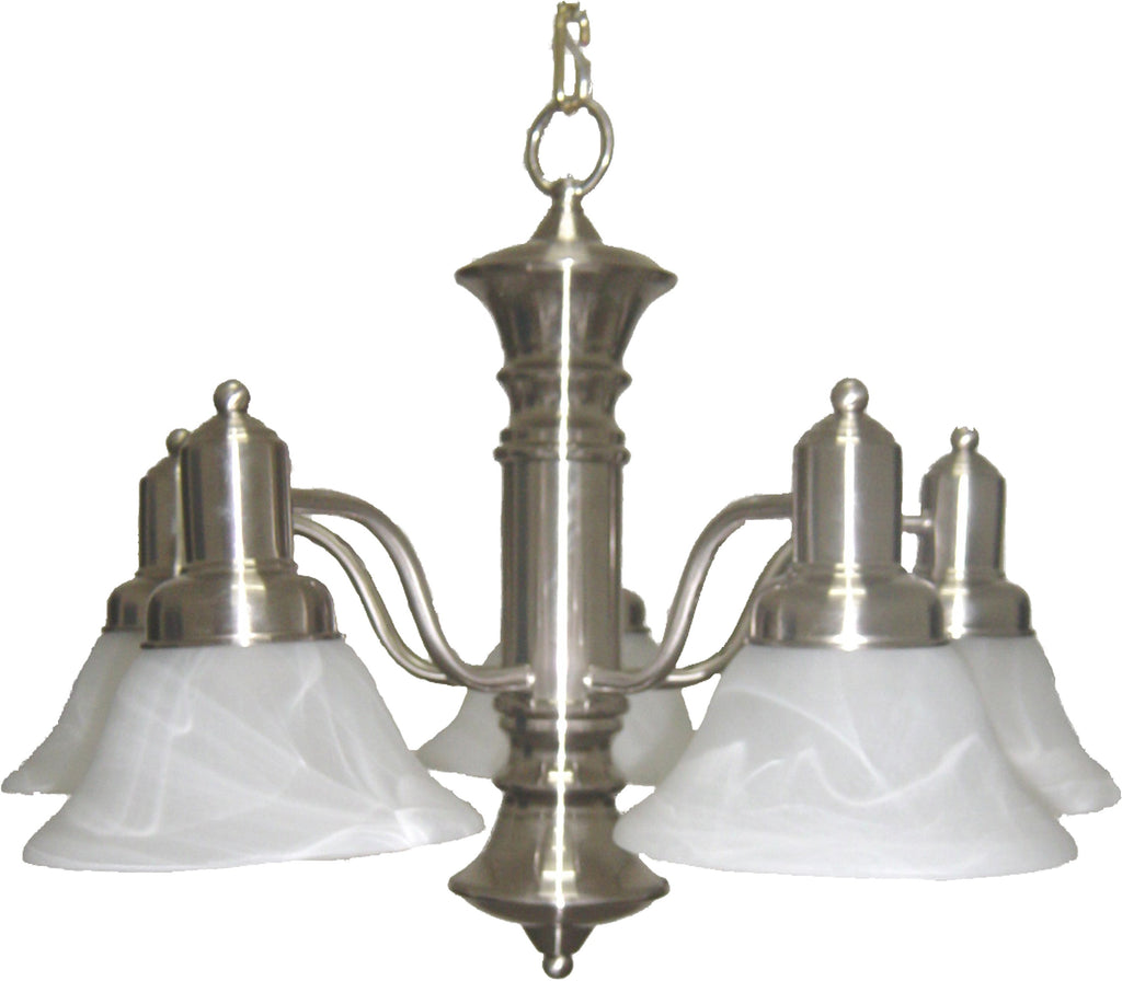 Newburg 5-Light Chandelier Satin Nickel - C157-20325MRSN