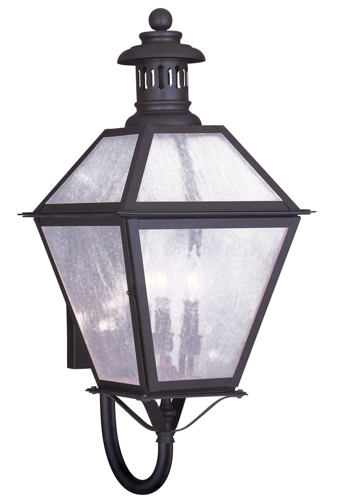 Livex Waldwick 3 Light Bronze Outdoor Wall Lantern - C185-2047-07