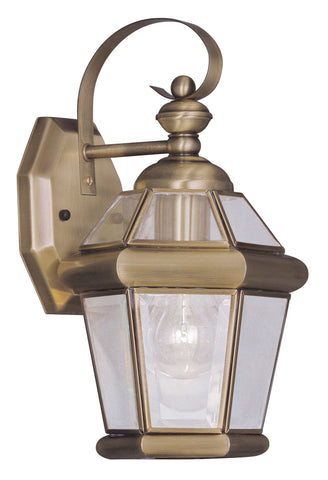 Livex Georgetown 1 Light AB Outdoor Wall Lantern - C185-2061-01