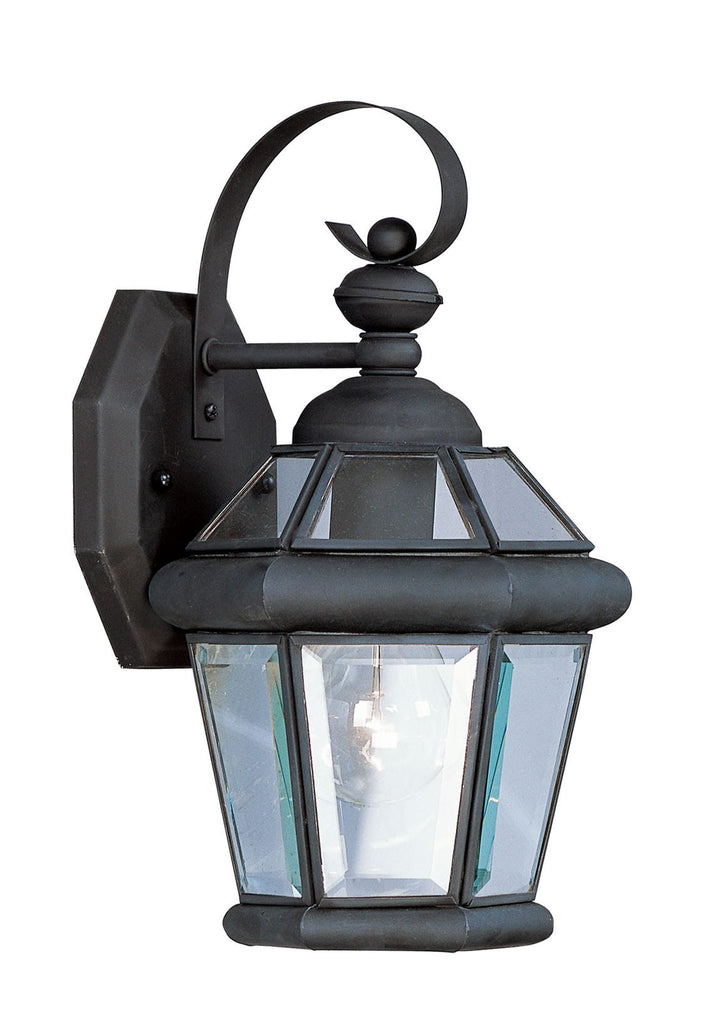 Livex Georgetown 1 Light Black Outdoor Wall Lantern - C185-2061-04