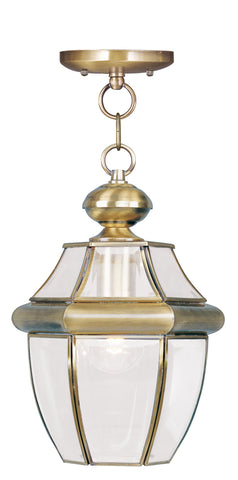 Livex Monterey 1 Light AB Outdoor Chain Lantern  - C185-2152-01