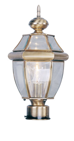 Livex Monterey 1 Light AB Outdoor Post Lantern - C185-2153-01