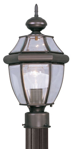 Livex Monterey 1 Light Bronze Outdoor Post Lantern - C185-2153-07
