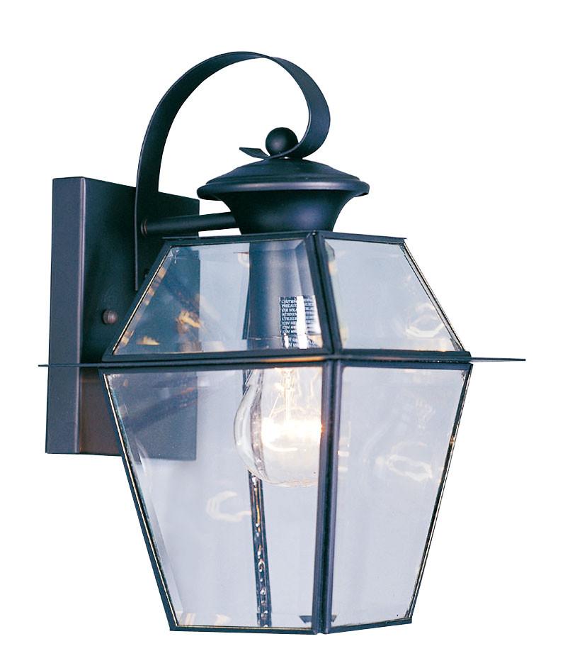 Livex Westover 1 Light Black Outdoor Wall Lantern - C185-2181-04