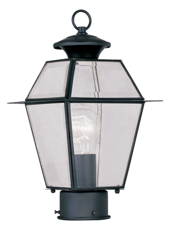Livex Westover 1 Light Black Outdoor Post Lantern - C185-2182-04