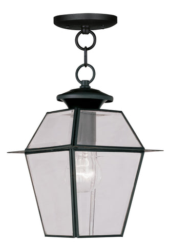 Livex Westover 1 Light Black Outdoor Chain Lantern  - C185-2183-04