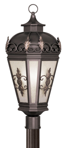 Livex Berkshire 3 Light Bronze Outdoor Post Lantern - C185-2197-07