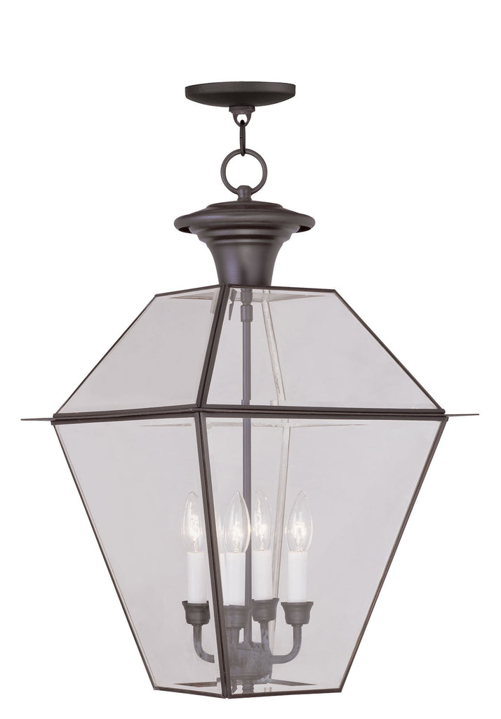 Livex Westover 4 Light Bronze Outdoor Chain Lantern  - C185-2387-07