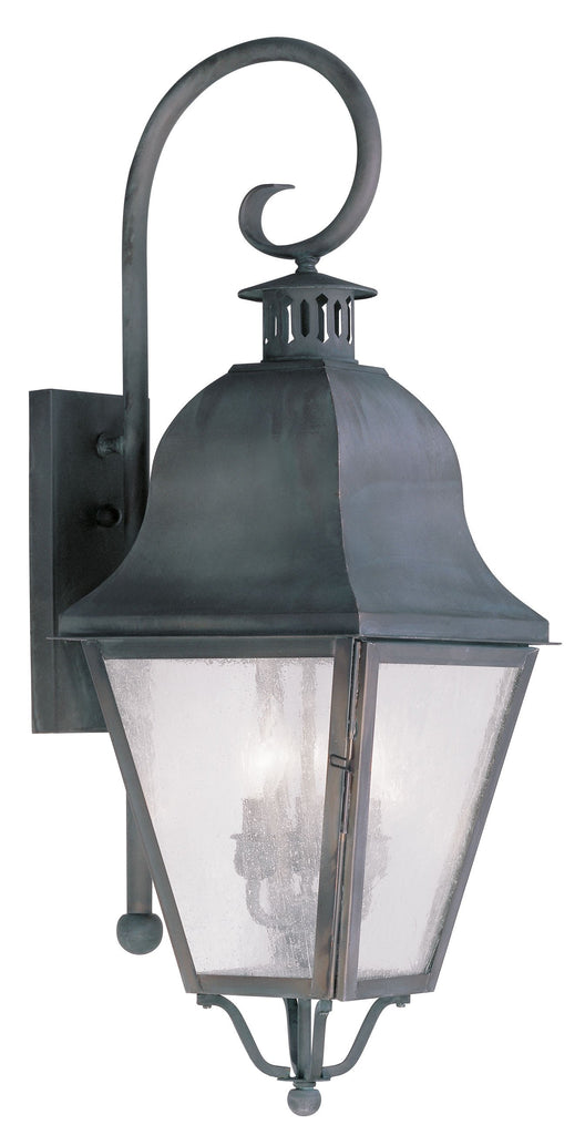 Livex Amwell 3 Light Charcoal Outdoor Wall Lantern - C185-2555-61
