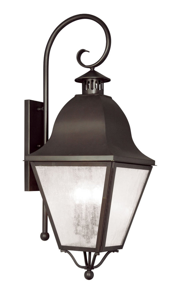 Livex Amwell 4 Light Bronze Outdoor Wall Lantern - C185-2558-07