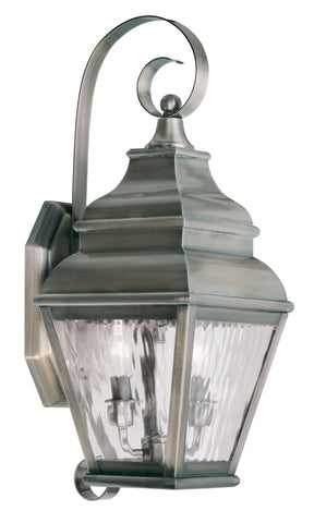 Livex Exeter 2 Light VPW Outdoor Wall Lantern - C185-2602-29