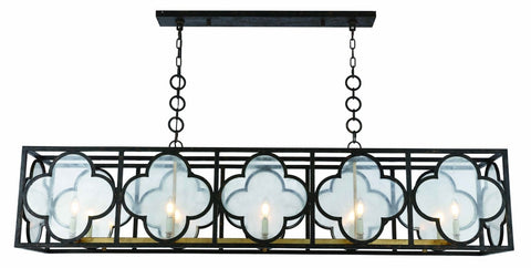 ZC121-1526G67ACAG - Urban Classic: Trinity 10 light Aged Copper&Golden Iron Chandelier