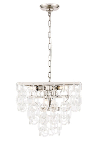 ZC121-1714D16PN - Urban Classic: Debutante 6 light Polished Nickel Pendant