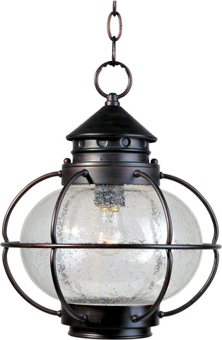 Portsmouth 1-Light Outdoor Hanging Lantern Oil Rubbed Bronze - C157-30506CDOI