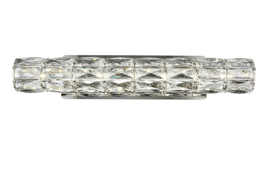 ZC121-3501W24C - Regency Lighting: Valetta Integrated LED chip light Chrome Wall Sconce Clear Royal Cut Crystal