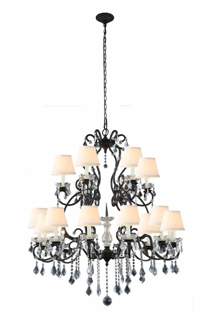 ZC121-1471G39VB - Urban Classic: Diana 18 light Vintage Bronze Chandelier Clear Royal Cut Crystal