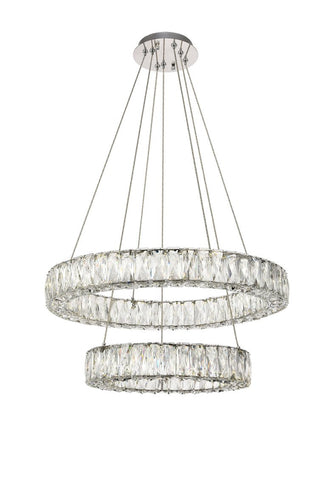 ZC121-3503G24C - Regency Lighting: Monroe Integrated LED chip light Chrome Chandelier Clear Royal Cut Crystal