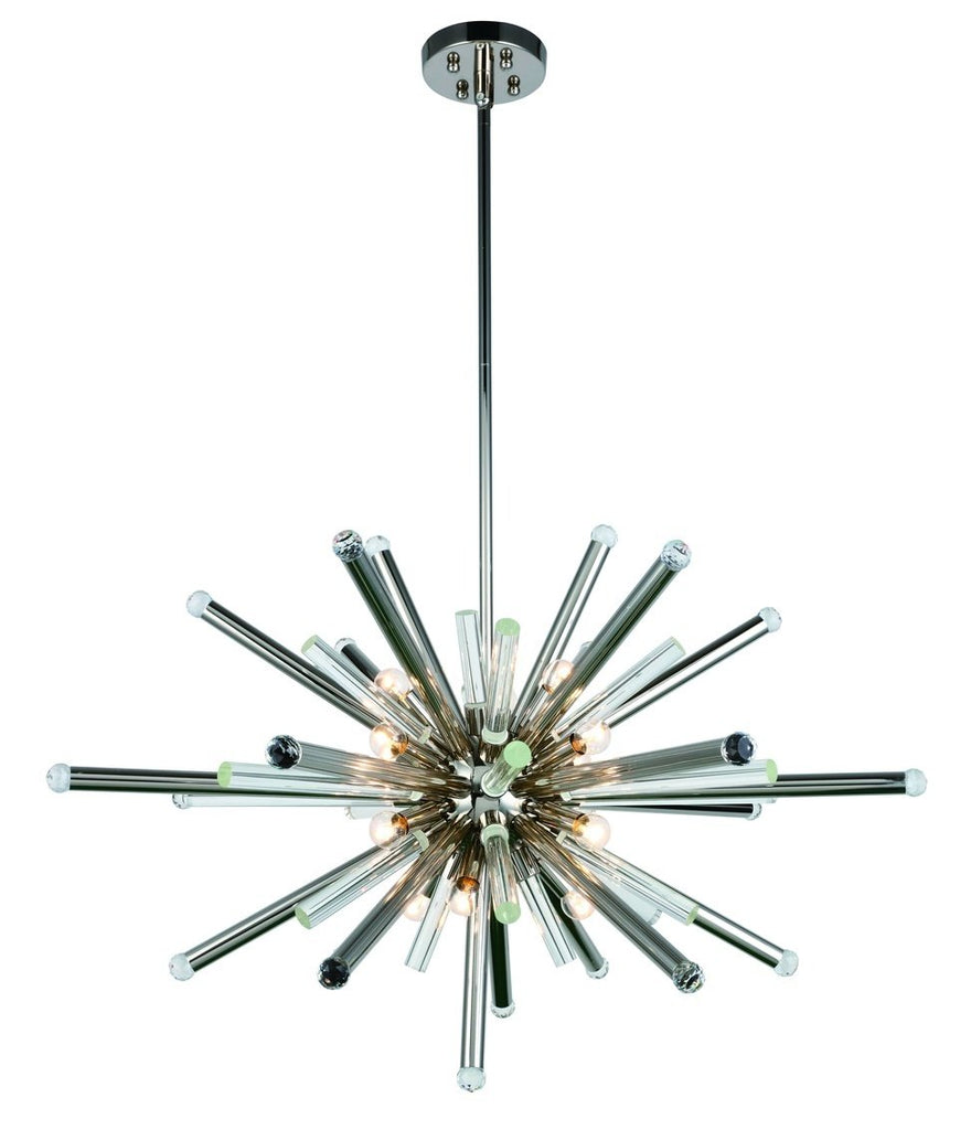 ZC121-1141G38PN - Urban Classic: Maxwell 14 light Polished Nickel Chandelier Clear Royal Cut Crystal