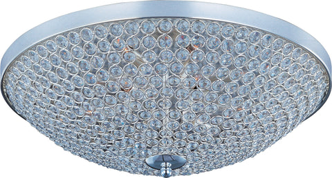 Glimmer 9-Light Flush Mount Plated Silver - C157-39873BCPS