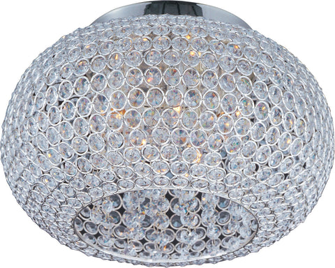 Glimmer 5-Light Flush Mount Plated Silver - C157-39875BCPS
