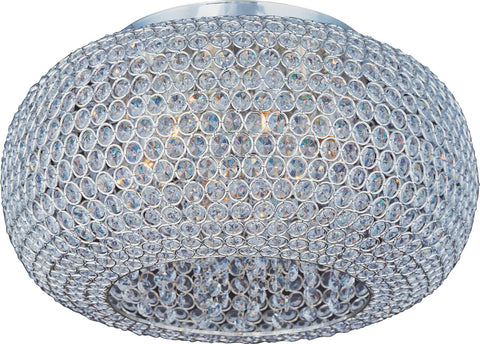 Glimmer 6-Light Flush Mount Plated Silver - C157-39876BCPS