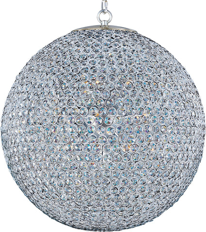 Glimmer 12-Light Chandelier Plated Silver - C157-39887BCPS