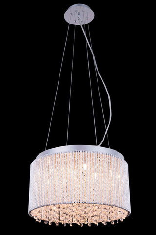 C121-2092D16C/RC - Regency Lighting: Influx 10 light Chrome Pendant Clear Royal Cut Crystal