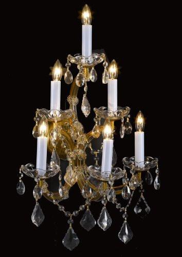 Maria Theresa Wall Sconce Crystal Lighting H24" X W16" - A83-CG/6/66