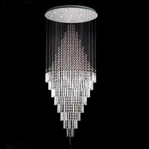 New Modern Contemporary Chandelier "Rain Drop" Chandeliers H 100" W 41" (Over 8Ft Tall) - G7-6874/16