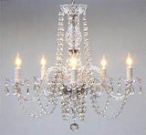 Set of 2-1 Empress Crystal (tm) Chandelier Chandeliers Lighting H25 x W24 and 1 Chandelier Lighting Crystal Chandeliers H27 X W32 - 1EA A46-384/5 + 1EA A46-385/6+6