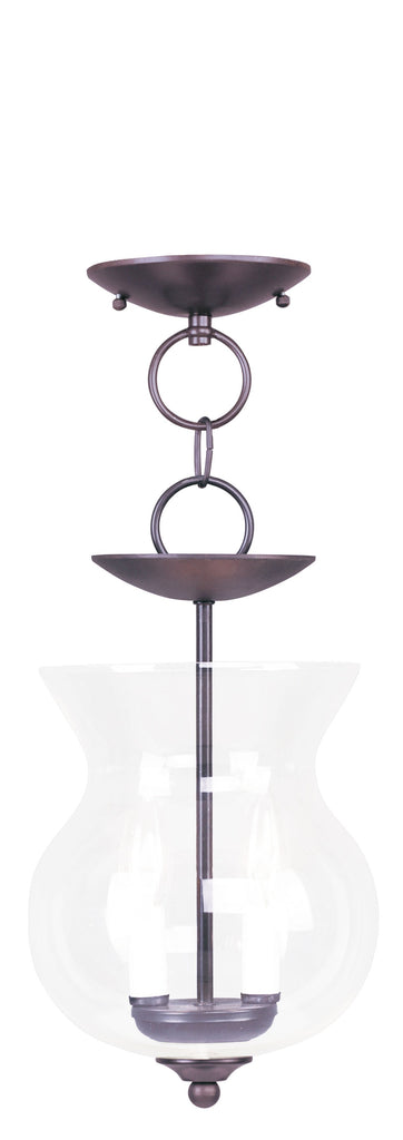 Livex Home Basics 2 Light Bronze Chain Hang/Ceiling Mount - C185-4393-07