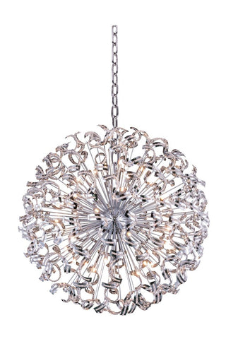 C121-2068G54C/EC - Regency Lighting: Tiffany 45 light Chrome Chandelier Clear Elegant Cut Crystal